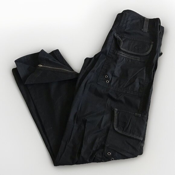 C’est Toi Black Low Rise Cargo Pants Ankle Zipper Junior’s Size 3 - Picture 12 of 12